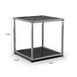 Modern Storage Cabinet Stainless Metal Organizer TV Stand Cabinet
