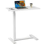 JHK Overbed Bedside Sofa Table with Hidden Wheels