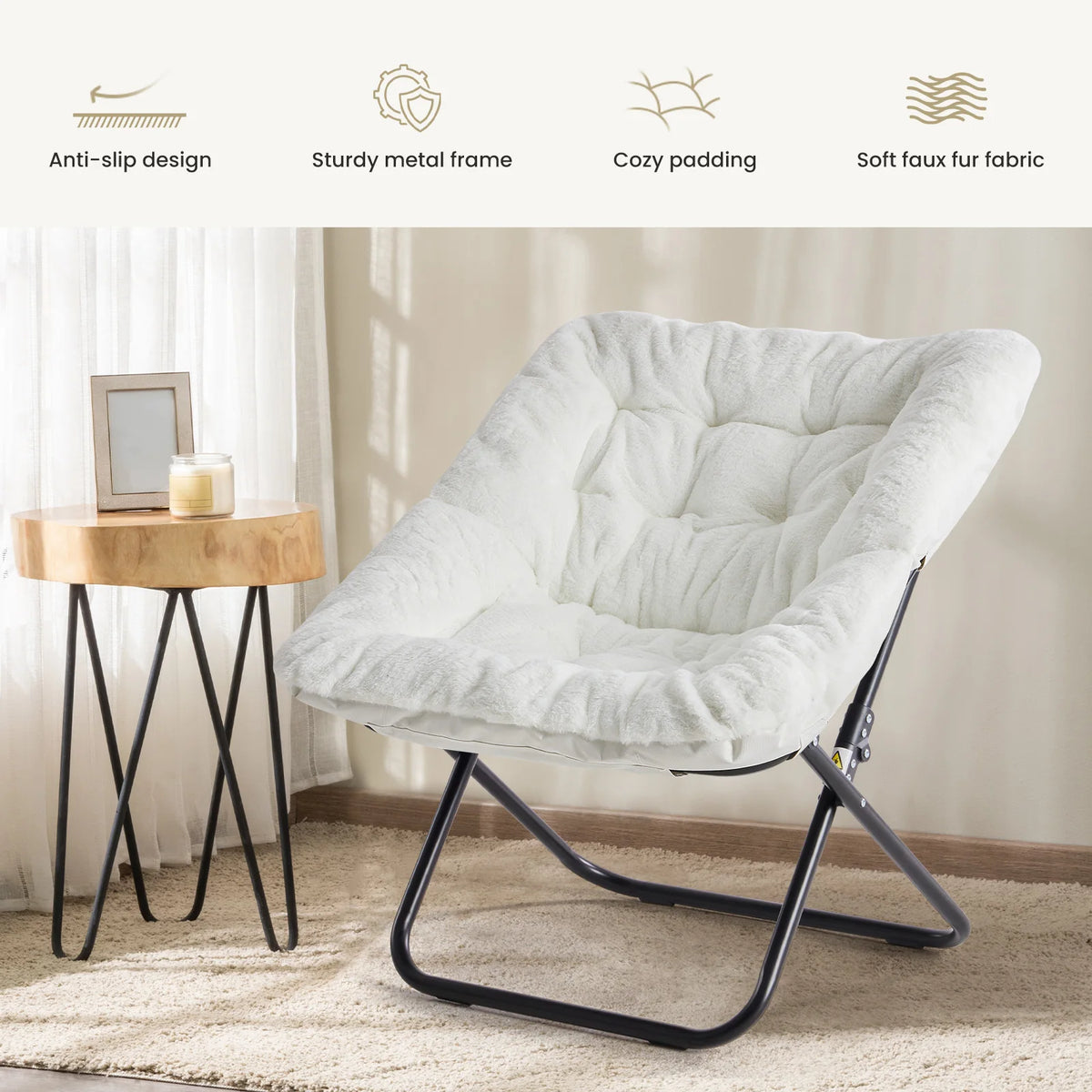 JHK 28IN Cozy Saucer Chairs