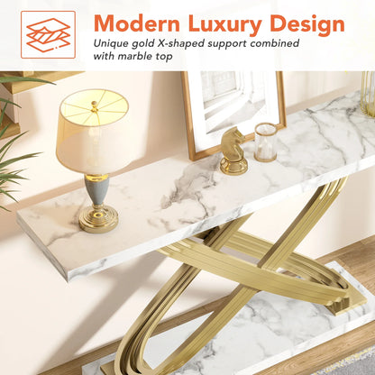 Tribesigns 55 Inch Modern Console Table,